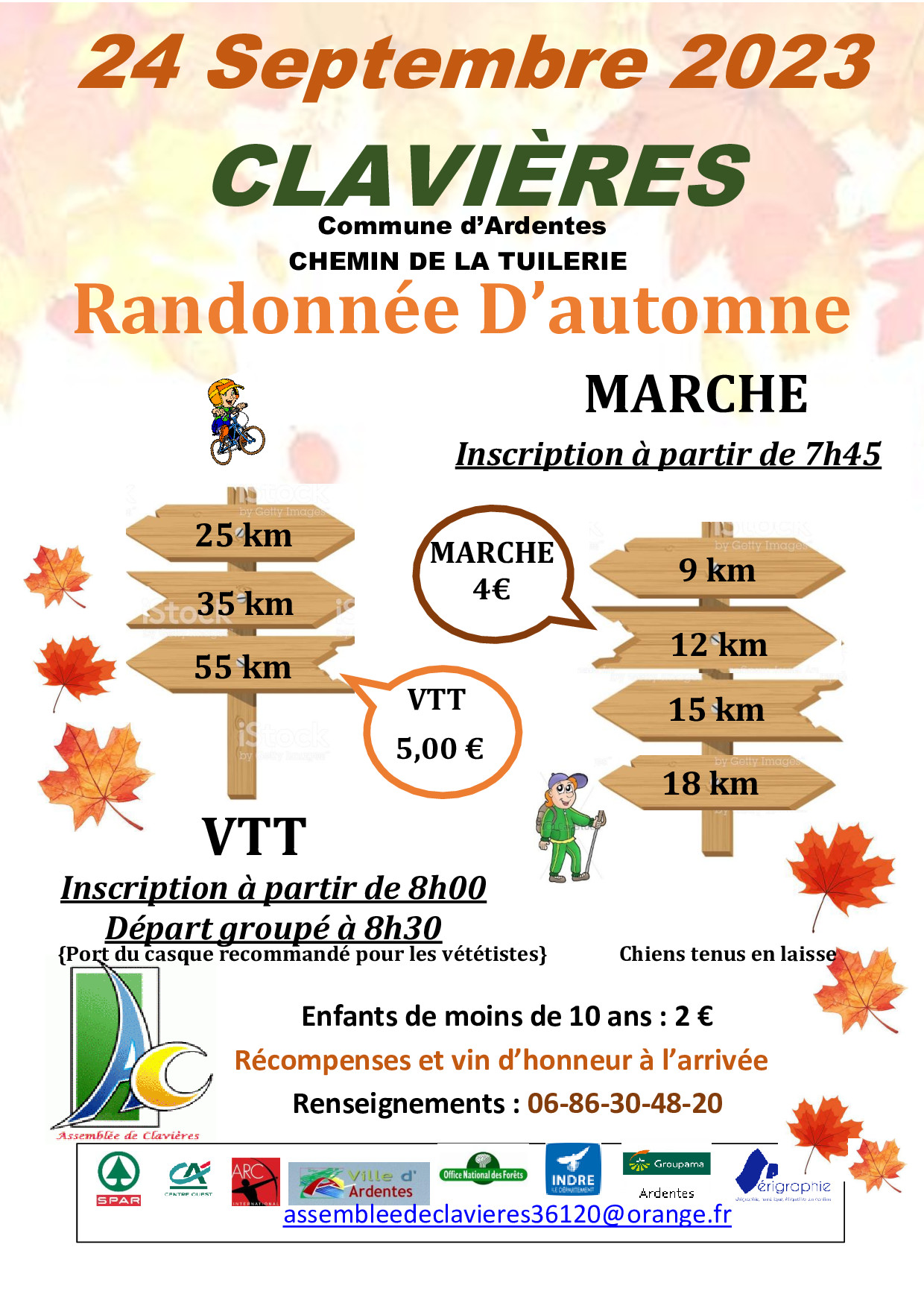 randonnee vtt d'automne 2023