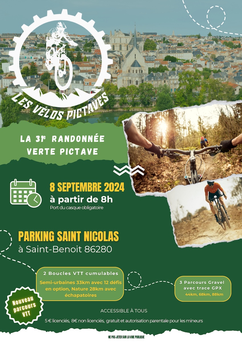 Affiche Rando Les Vélos Pictaves