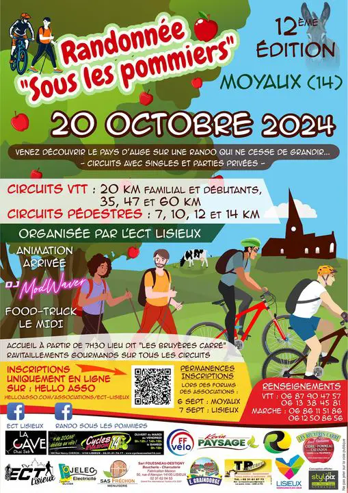 affiche rando vtt sous les pommiers 2024