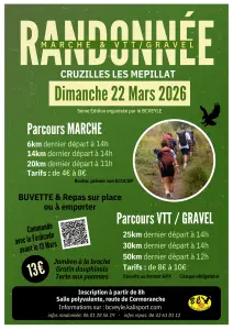 Affiche Evenement Randonnee Moderne Photo Vert Blanc 3