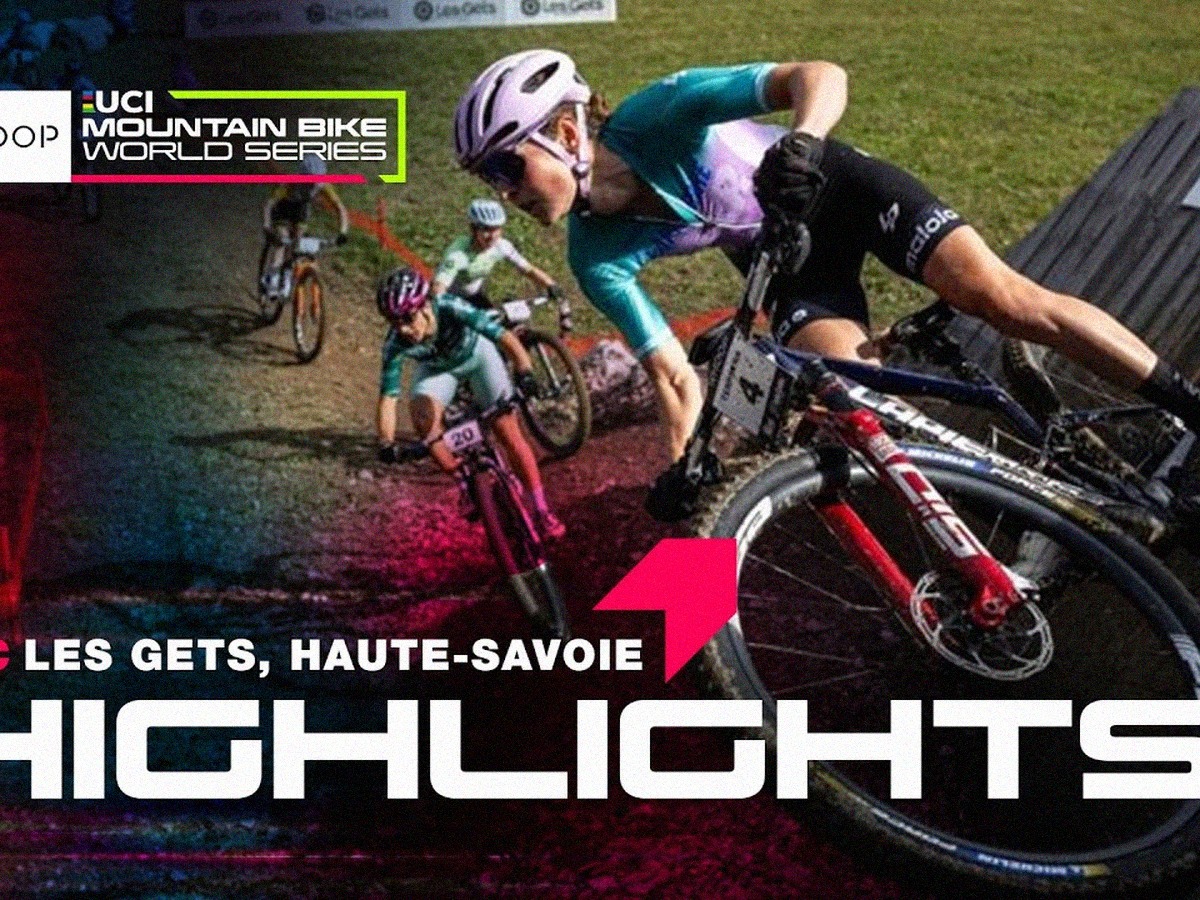 Coureuse de Short Track XCC aux Gets pendant les highlights officiels 2026