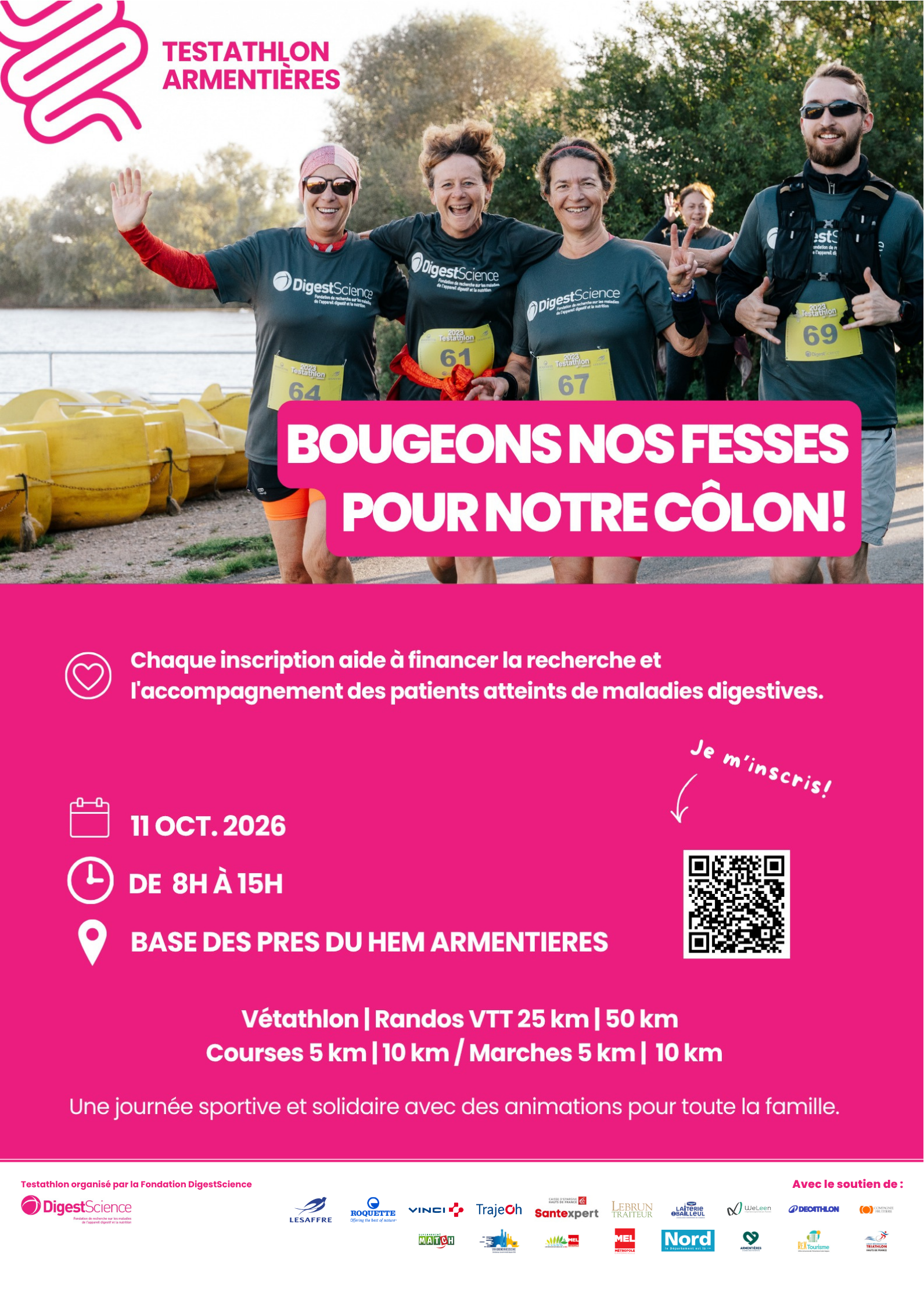 Affiches testathlon armentieres logos